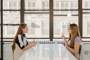 talking